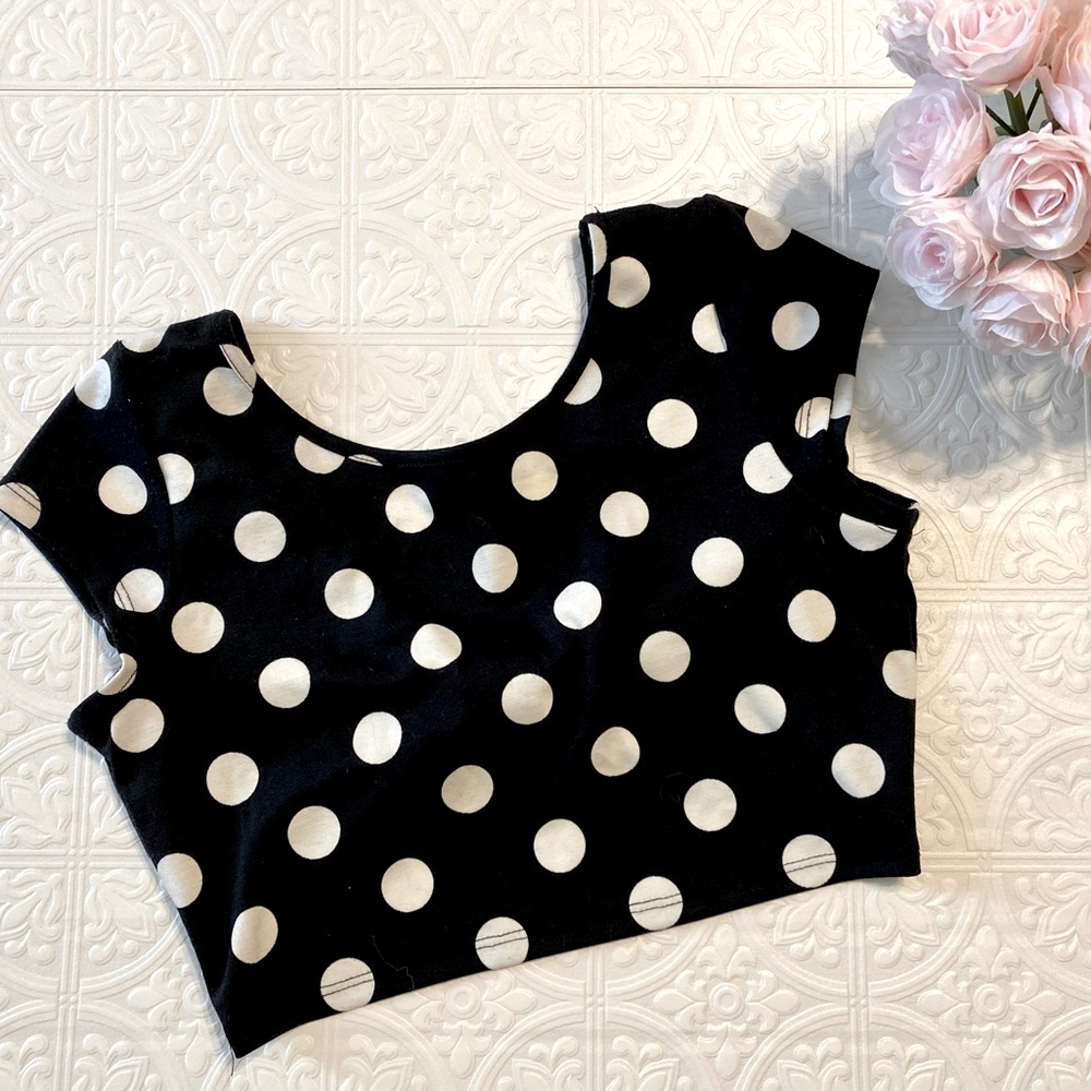 Polka Dot Crop Top